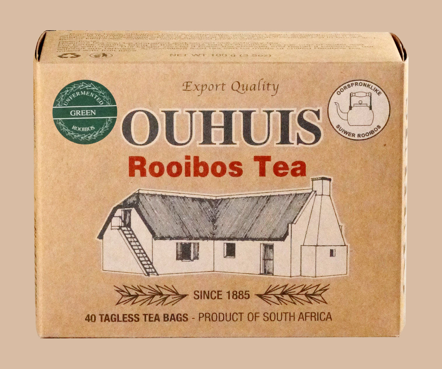 Green Unfermented Rooibos Sachet - 40 tea bags