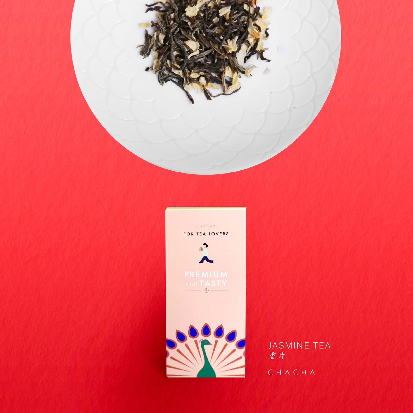 Cha Cha Jasmine tea leaf 80g (香片)