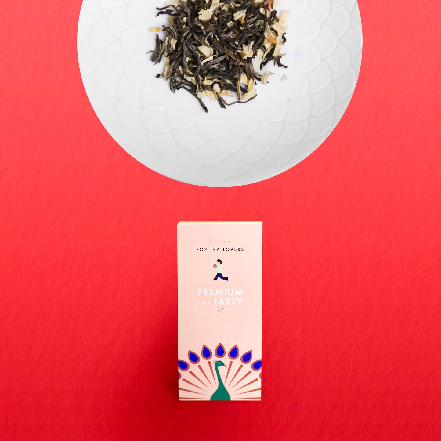 LAB AROMA BOX SET - Jasmine tea leaf 80g + PU'ER Tea leaf 100g