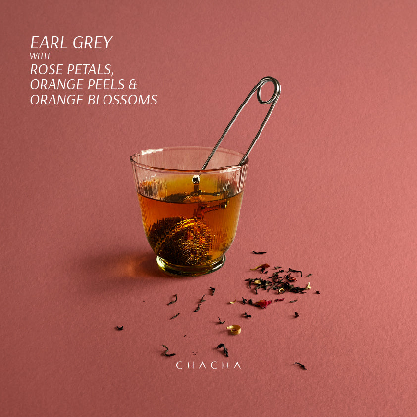 EARL GREY WITH ROSE PETALS, ORANGE PEELS & ORANGE BLOSSOMS - 100g Loose Leaf Tea
