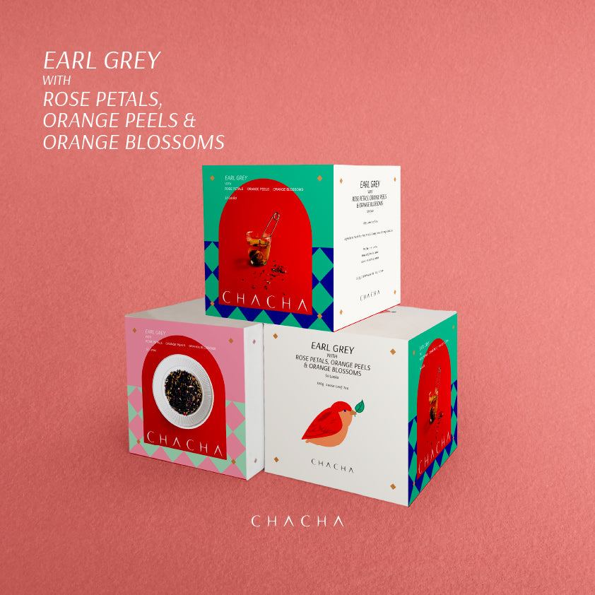 EARL GREY WITH ROSE PETALS, ORANGE PEELS & ORANGE BLOSSOMS - 100g Loose Leaf Tea