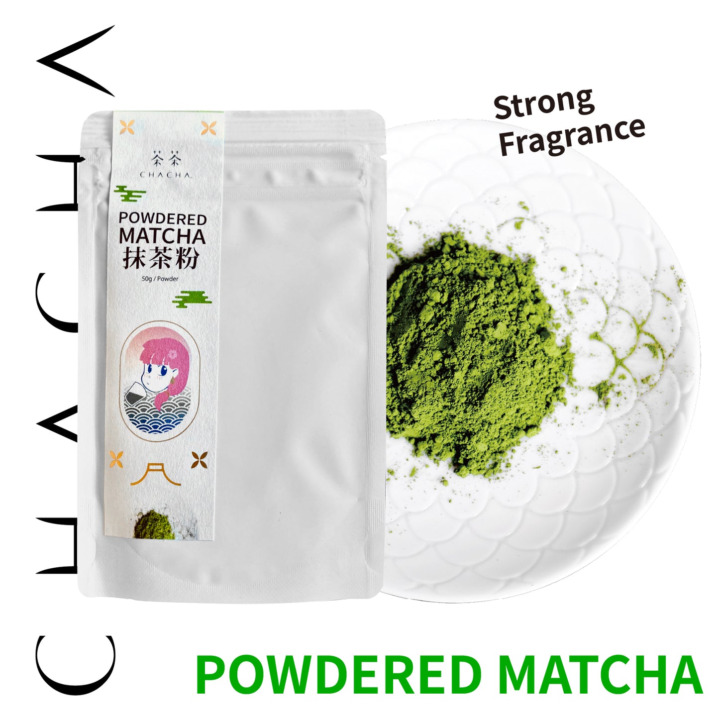 CHA CHA Matcha Powder (Japanese Tea) 抹茶粉 50g