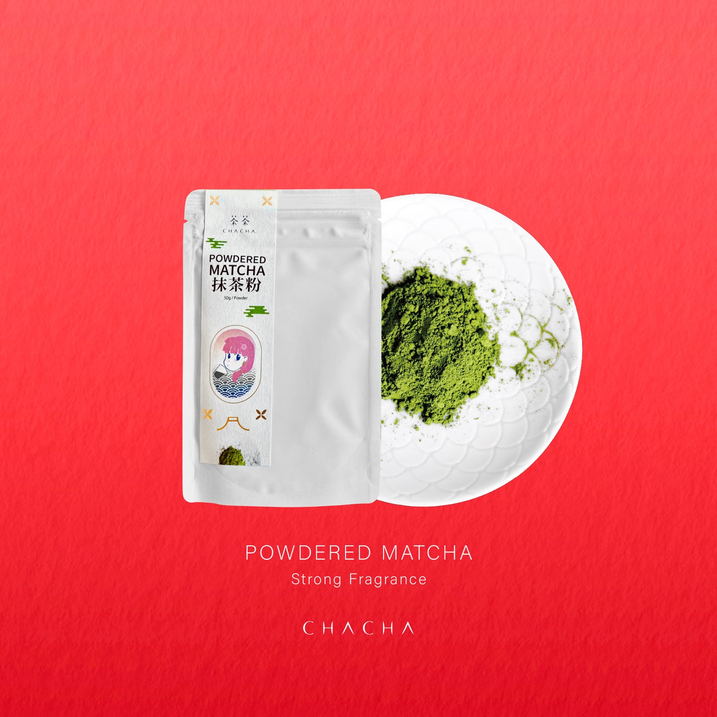 CHA CHA Matcha Powder (Japanese Tea) 抹茶粉 50g