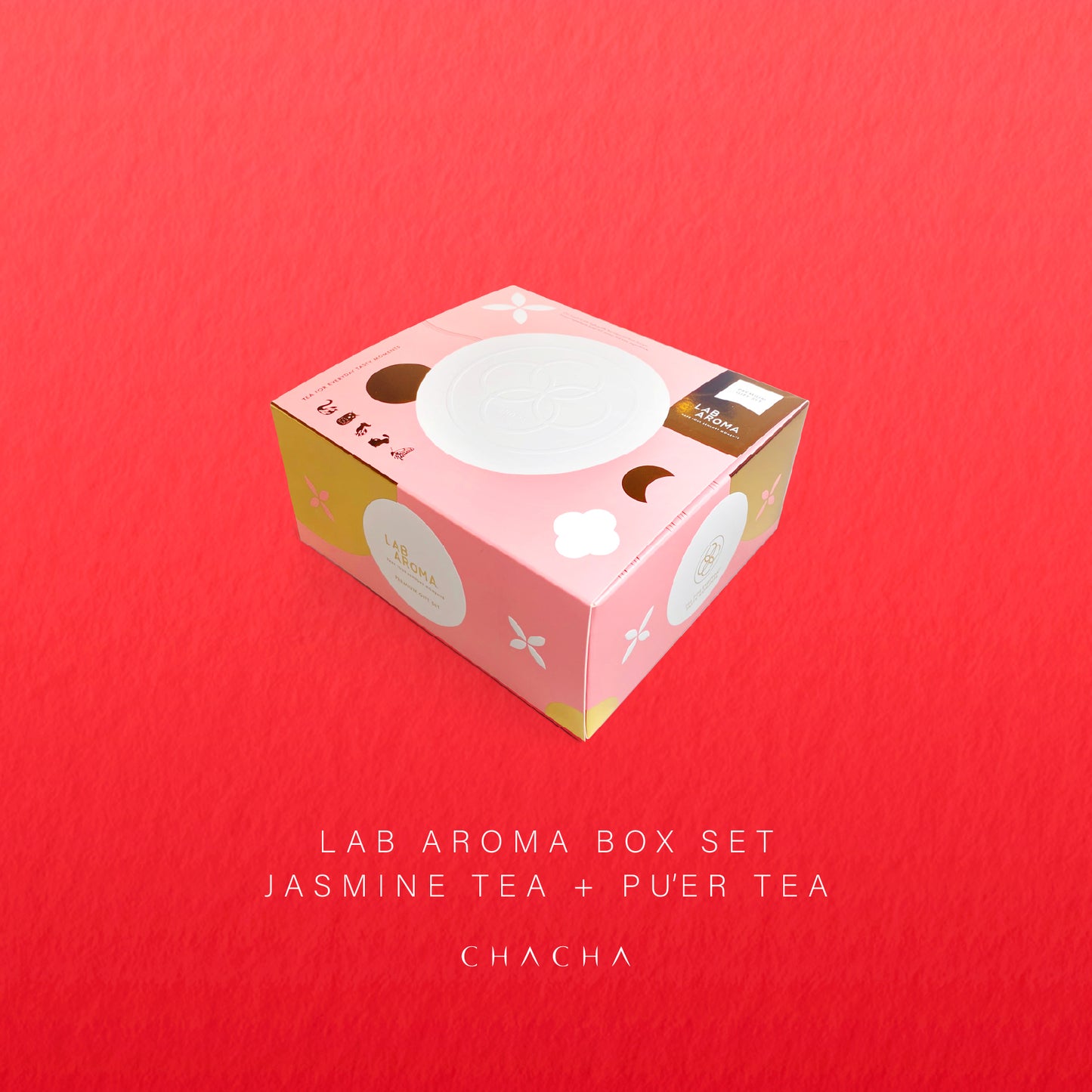 LAB AROMA BOX SET - Jasmine tea leaf 80g + PU'ER Tea leaf 100g