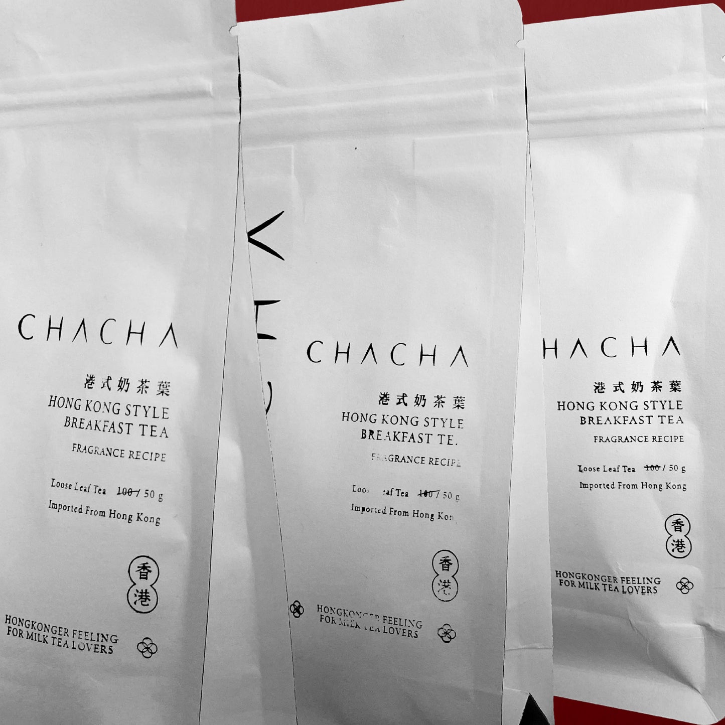 CHA CHA Hong Kong Style Milk Tea Leaves | Silk Stocking Tea Blend 「FRAGRANCE RECIPE」 港式奶茶葉《香濃混合配合》100g