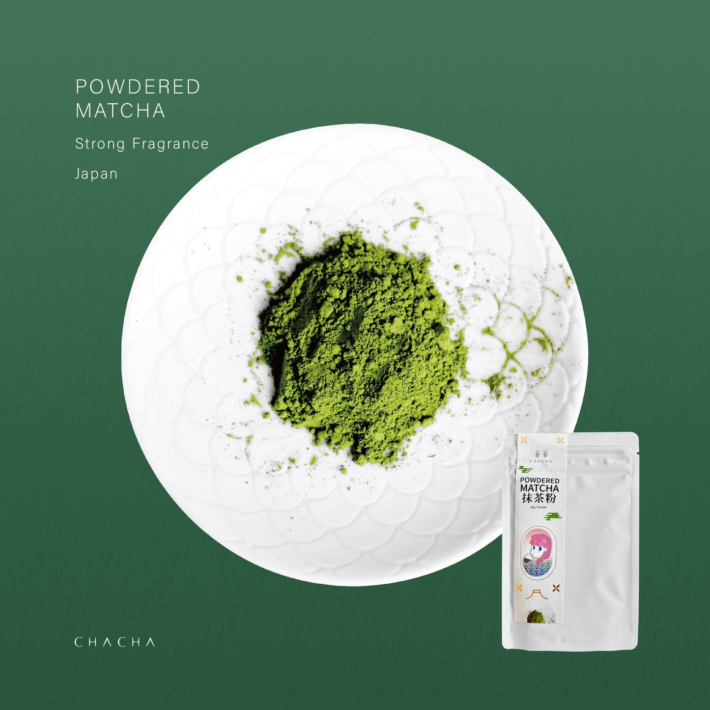 CHA CHA Matcha Powder (Japanese Tea) 抹茶粉 50g