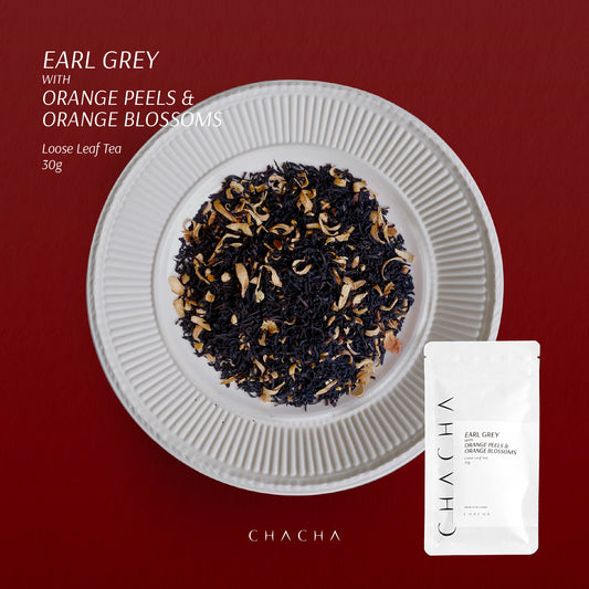 EARL GREY WITH ORANGE PEELS & ORANGE BLOSSOMS - 3Og Loose Leaf Tea